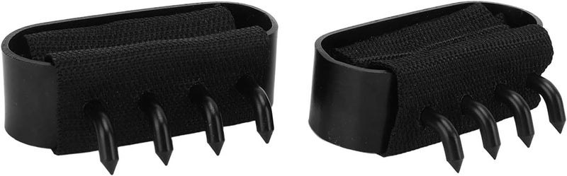 SASKATE 4 Tooth Spikes Crampon Hooks Adjustable Wristband Steel Nylon Climbing Hand Claw for Trees Wall Rock Climbing with Traditional Claw Design - Image 1